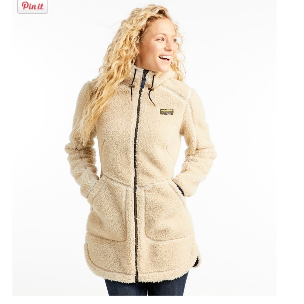 L.L. Bean Women's Tan Teddy Jacket